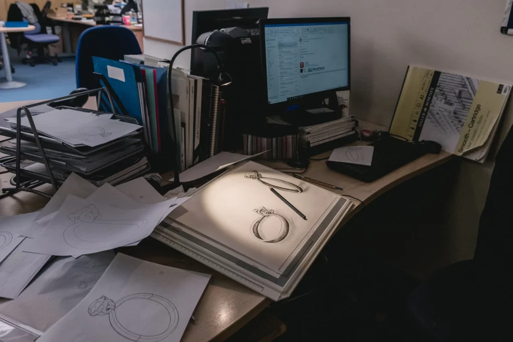 Custom Jewellery Manufacture Sketches