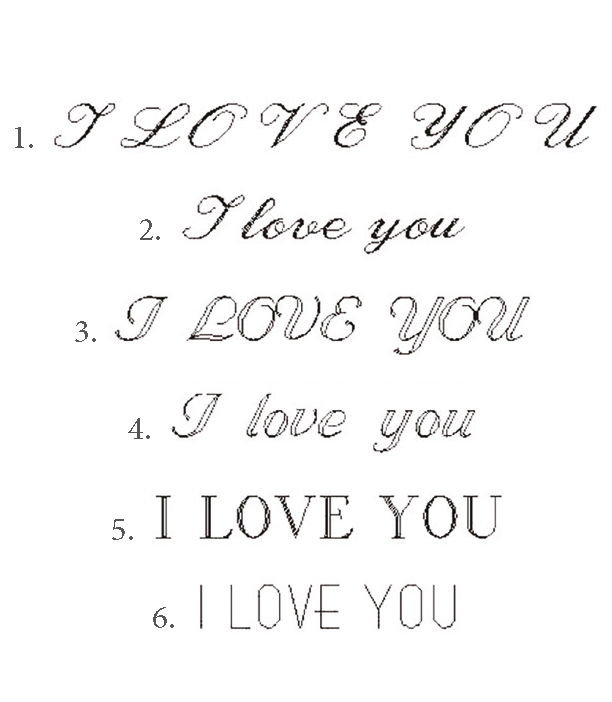Jewellery Engraving Fonts