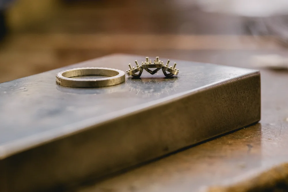 Components of a Bespoke Ring from Merrell Casting